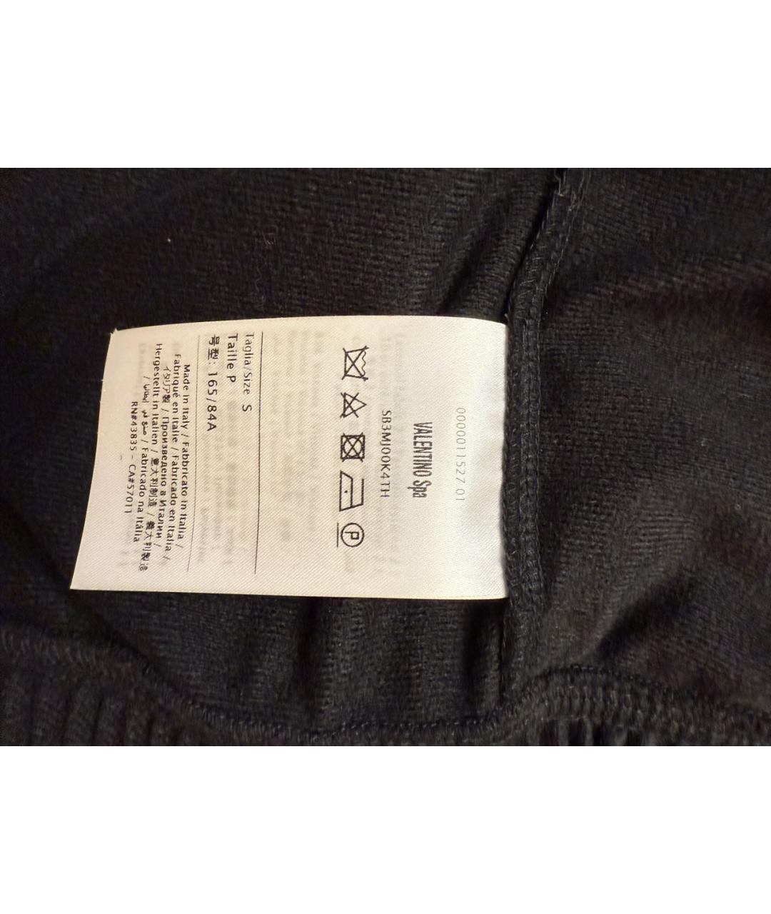 VALENTINO Черное полиэстеровое повседневное платье, фото 5