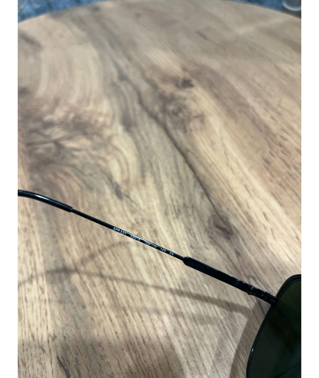 PRADA Черные металлические солнцезащитные очки, фото 4