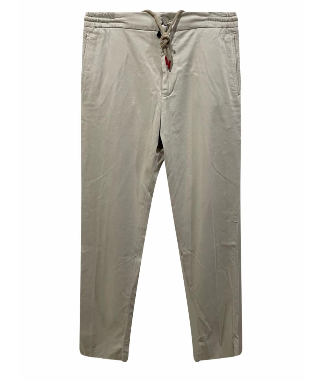 KITON Бежевые повседневные брюки, фото 1