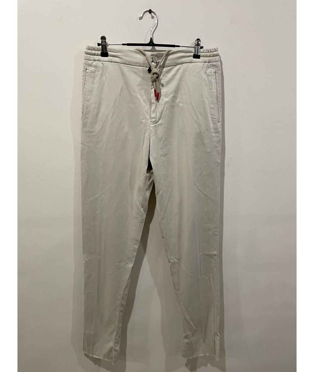 KITON Бежевые повседневные брюки, фото 5