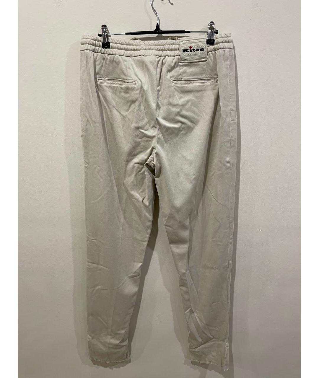 KITON Бежевые повседневные брюки, фото 2