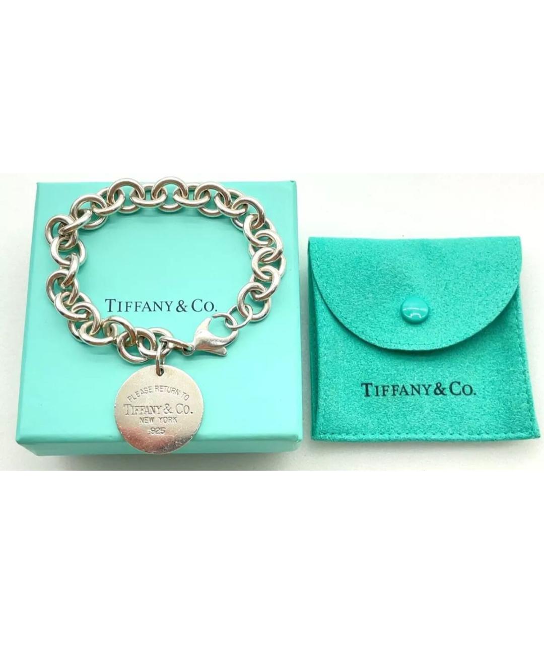 TIFFANY&CO Серебрянный серебряный браслет, фото 5