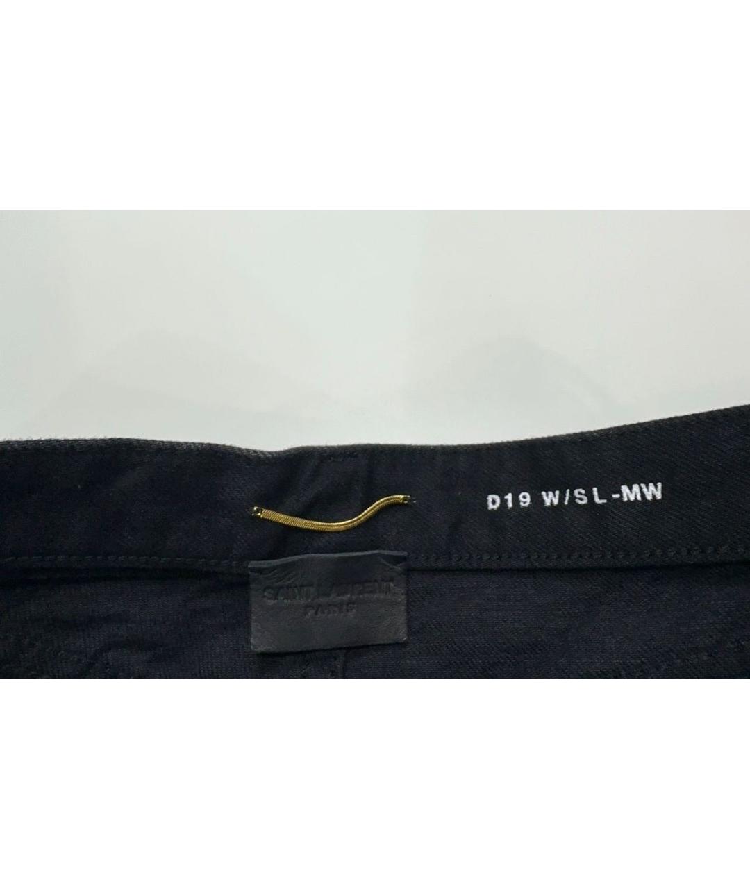 SAINT LAURENT Черные джинсы слим, фото 4