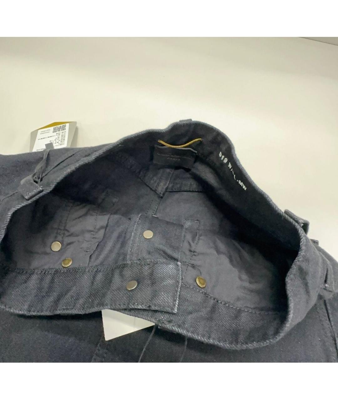 SAINT LAURENT Черные джинсы слим, фото 3