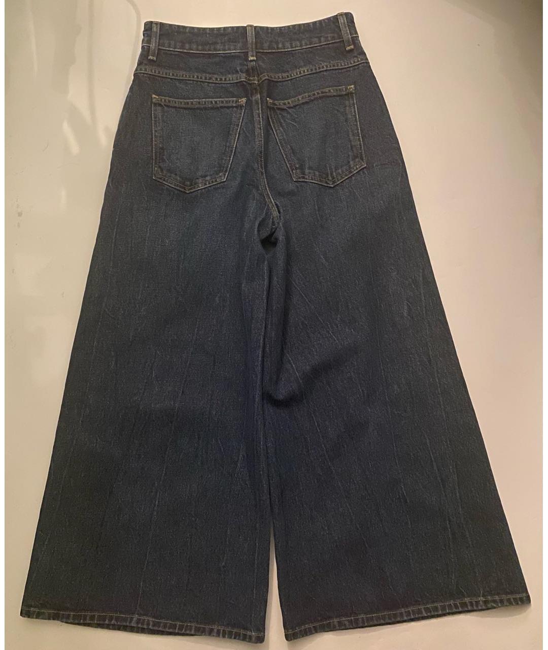 KHAITE Темно-синие хлопковые джинсы клеш, фото 5