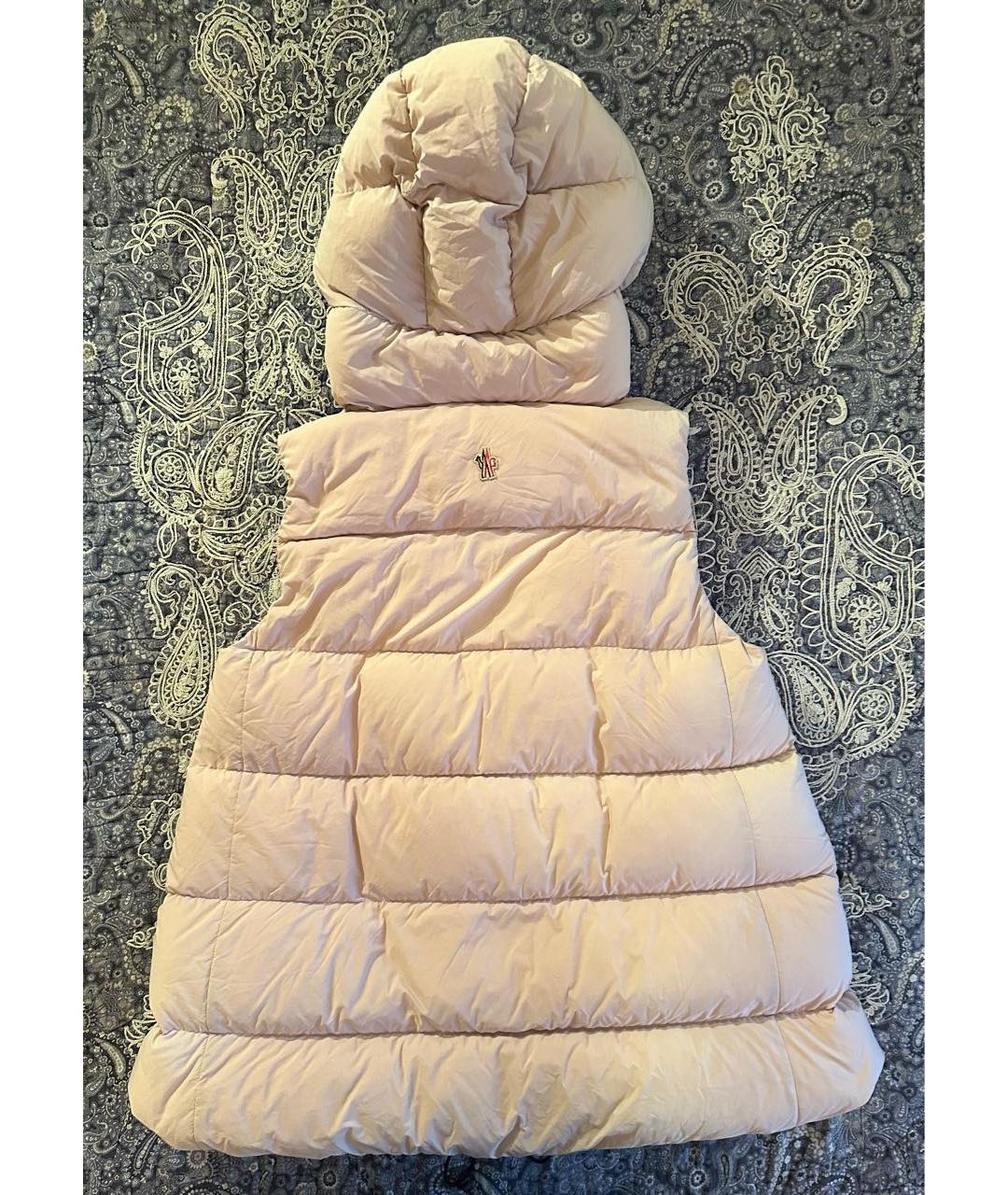 MONCLER GRENOBLE Розовый полиамидовый жилет, фото 2