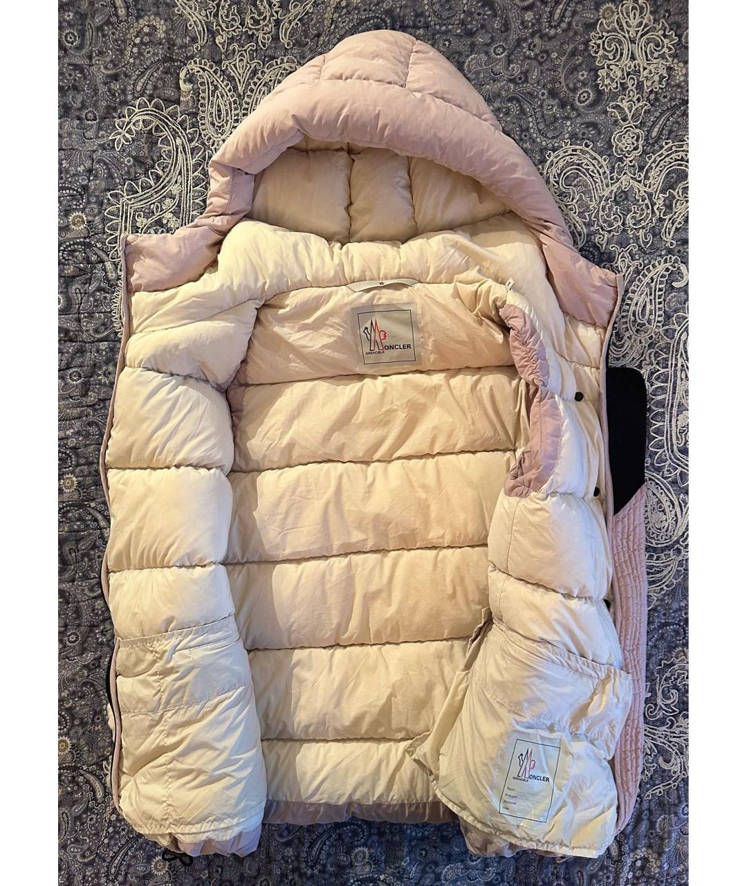 MONCLER GRENOBLE Розовый полиамидовый жилет, фото 3