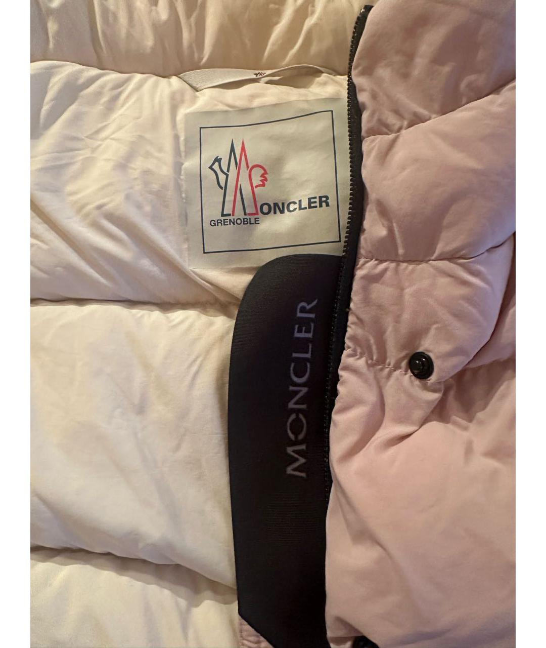 MONCLER GRENOBLE Розовый полиамидовый жилет, фото 5