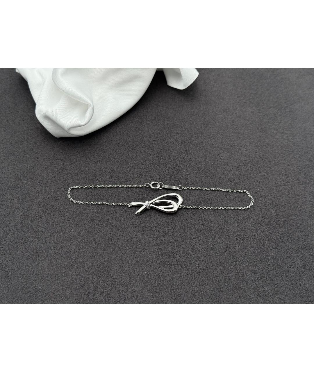 TIFFANY&CO Серебрянный браслет из белого золота, фото 2