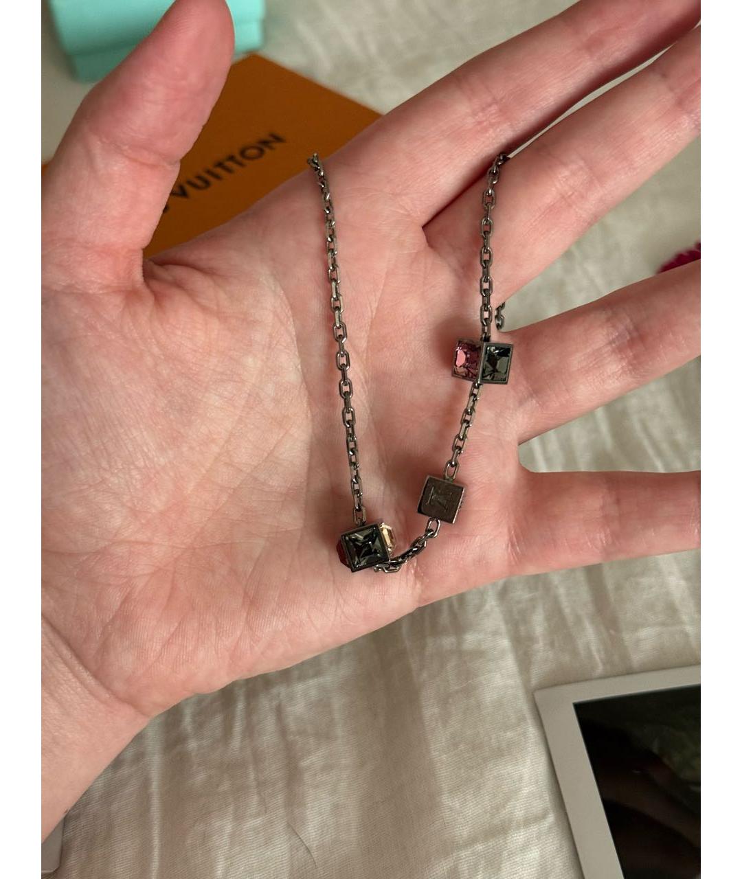 LOUIS VUITTON Серебряная металлическая подвеска, фото 4