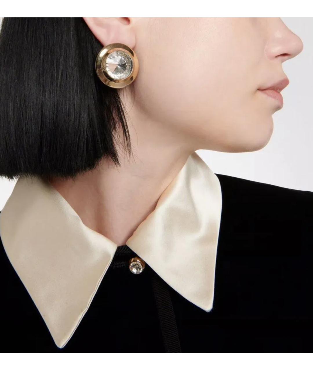 MIU MIU Золотые металлические серьги, фото 4