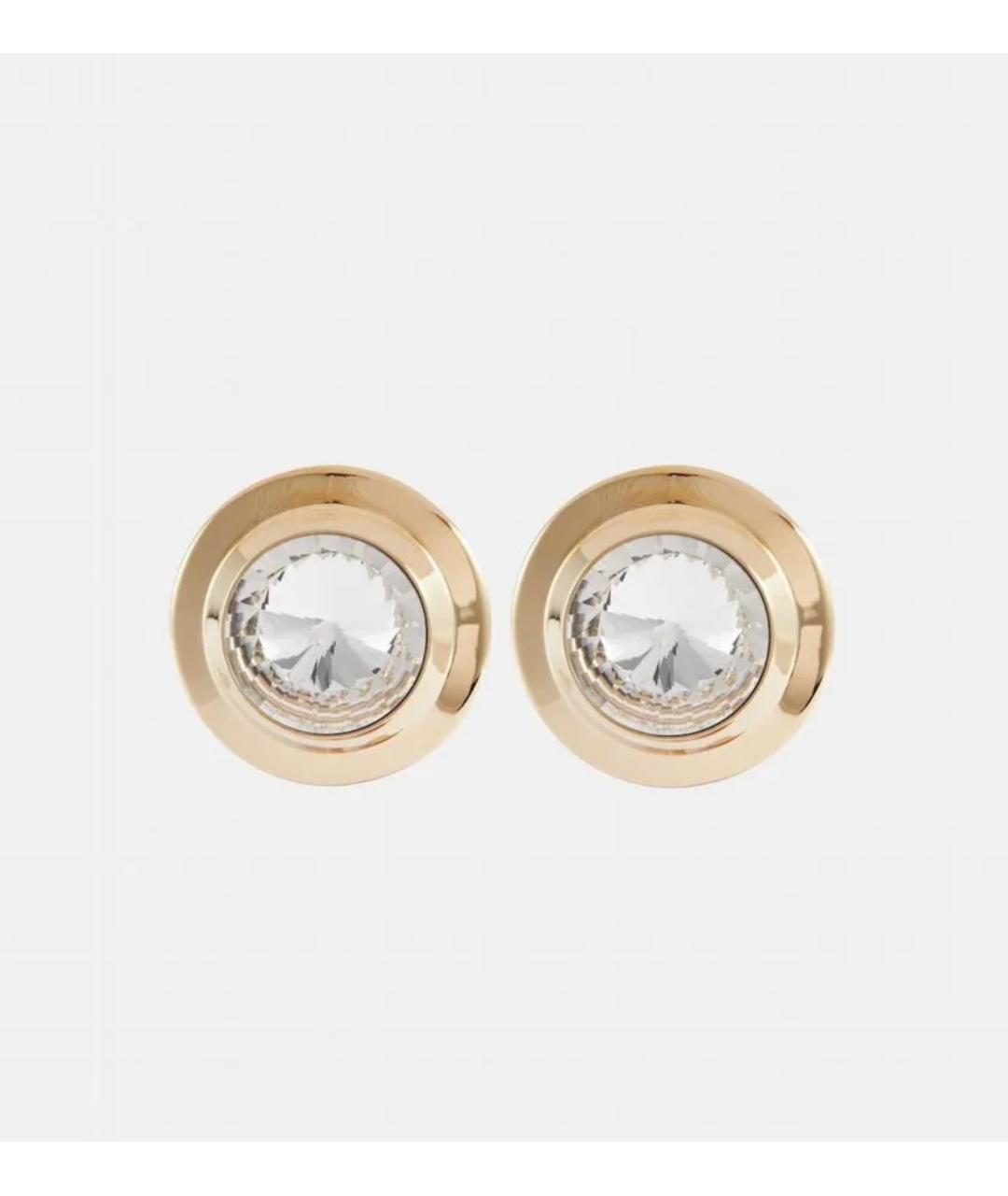 MIU MIU Золотые металлические серьги, фото 8