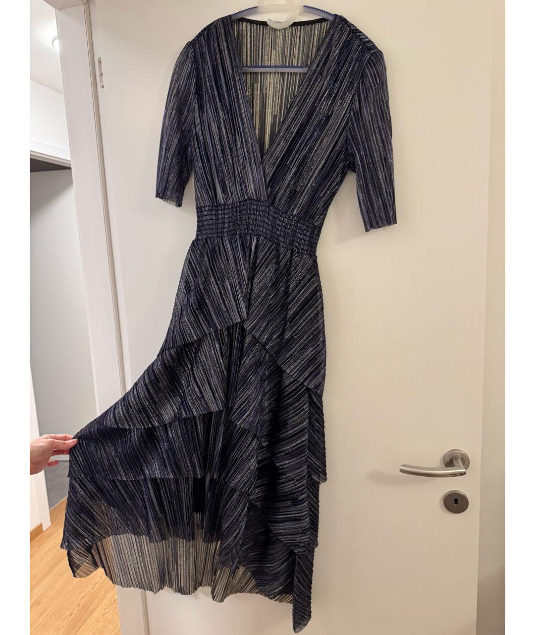 MAJE Синее полиэстеровое вечернее платье, фото 2