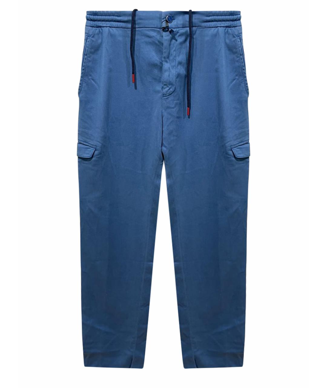 KITON Голубые повседневные брюки, фото 1