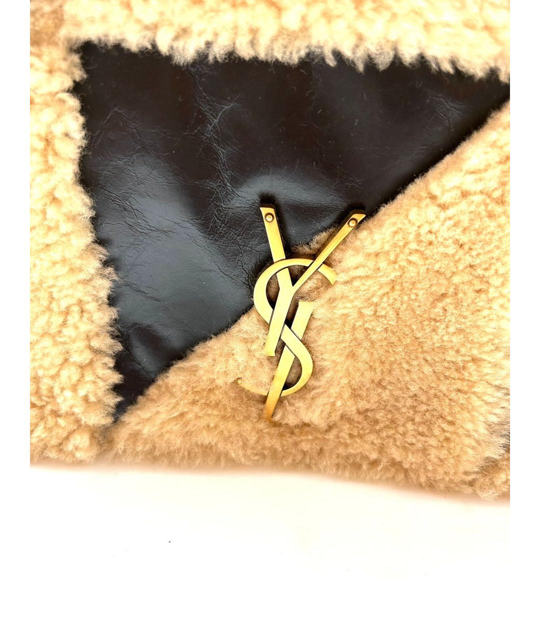 SAINT LAURENT Мульти шерстяная сумка с короткими ручками, фото 2