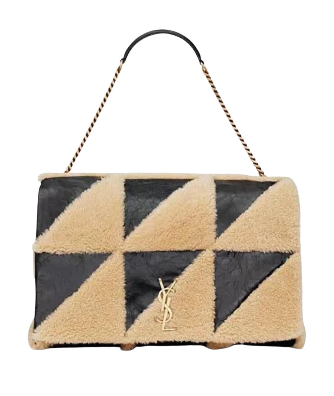 SAINT LAURENT Мульти шерстяная сумка с короткими ручками, фото 1