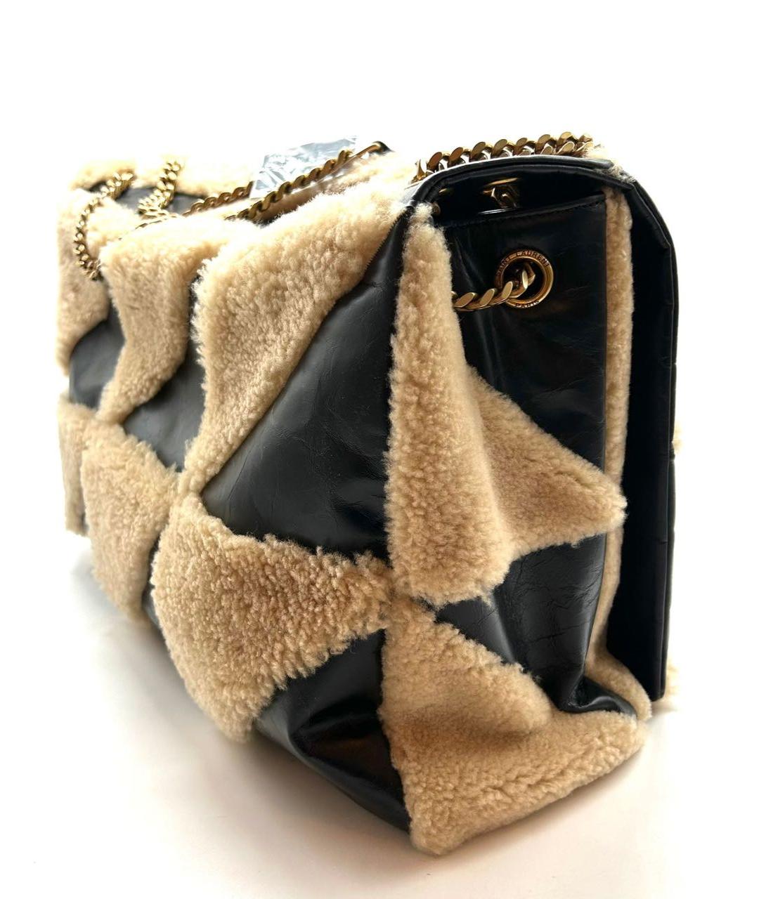 SAINT LAURENT Мульти шерстяная сумка с короткими ручками, фото 3