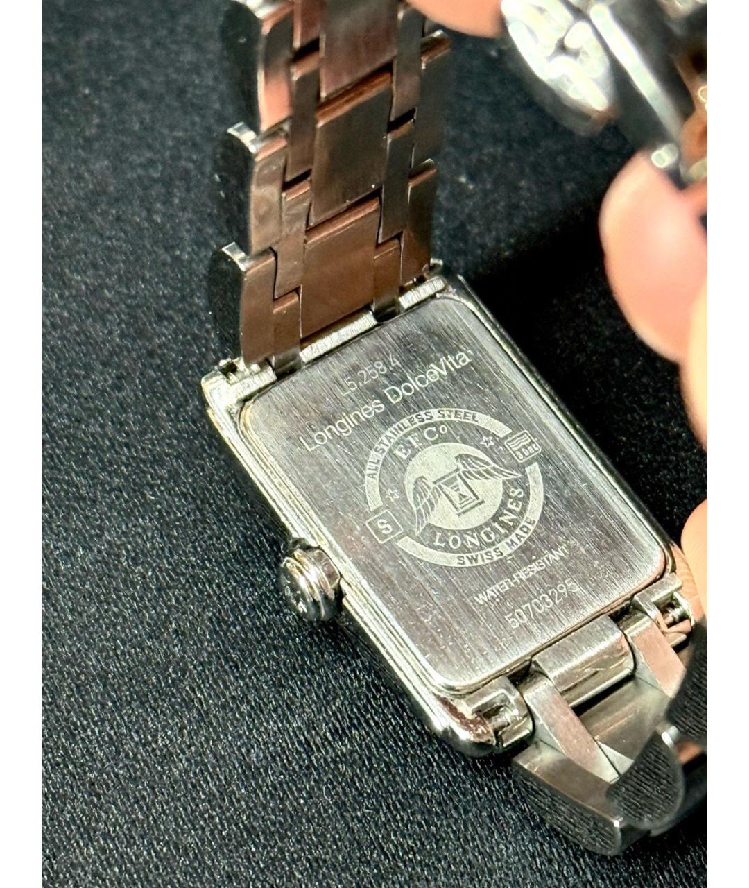 LONGINES Белые стальные часы, фото 5