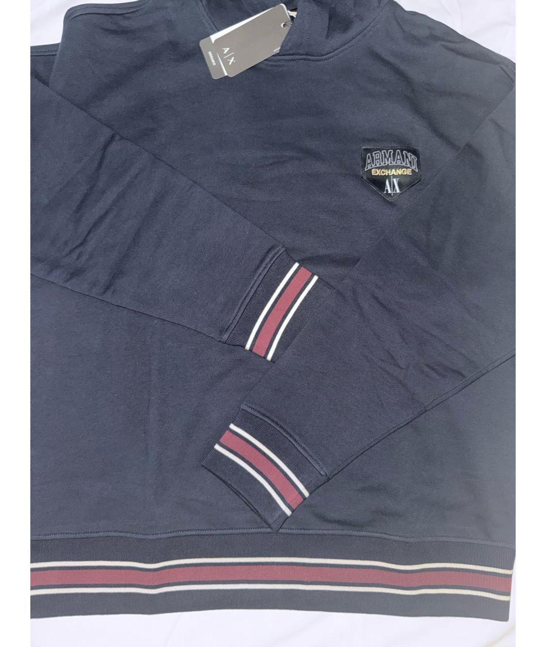 ARMANI EXCHANGE Синий хлопковый спортивный костюм, фото 4