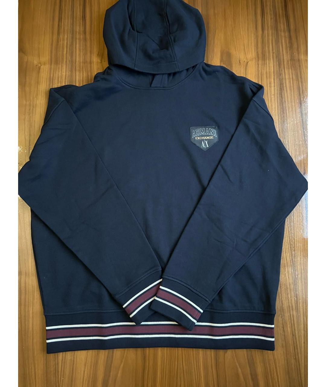 ARMANI EXCHANGE Синий хлопковый спортивный костюм, фото 6