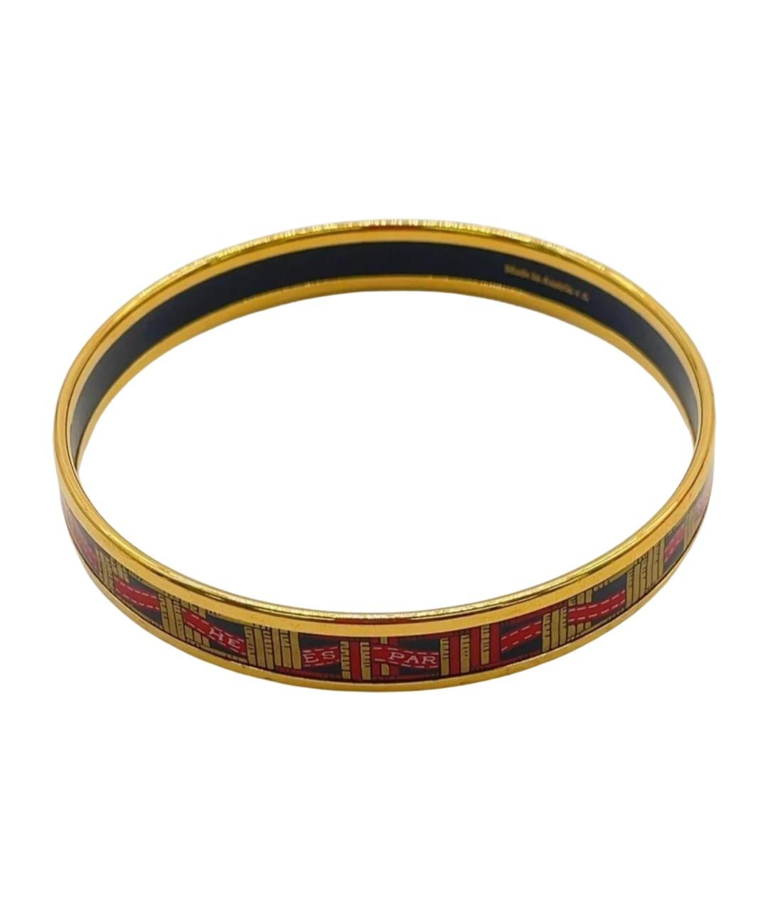 HERMES Золотой металлический браслет, фото 1