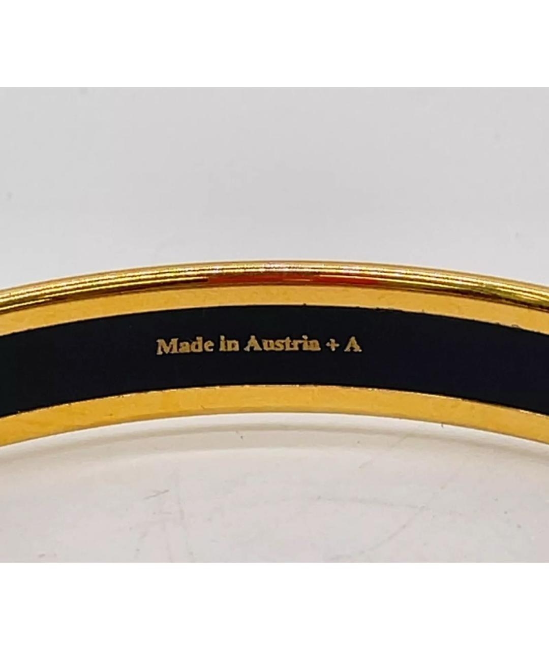 HERMES Золотой металлический браслет, фото 4