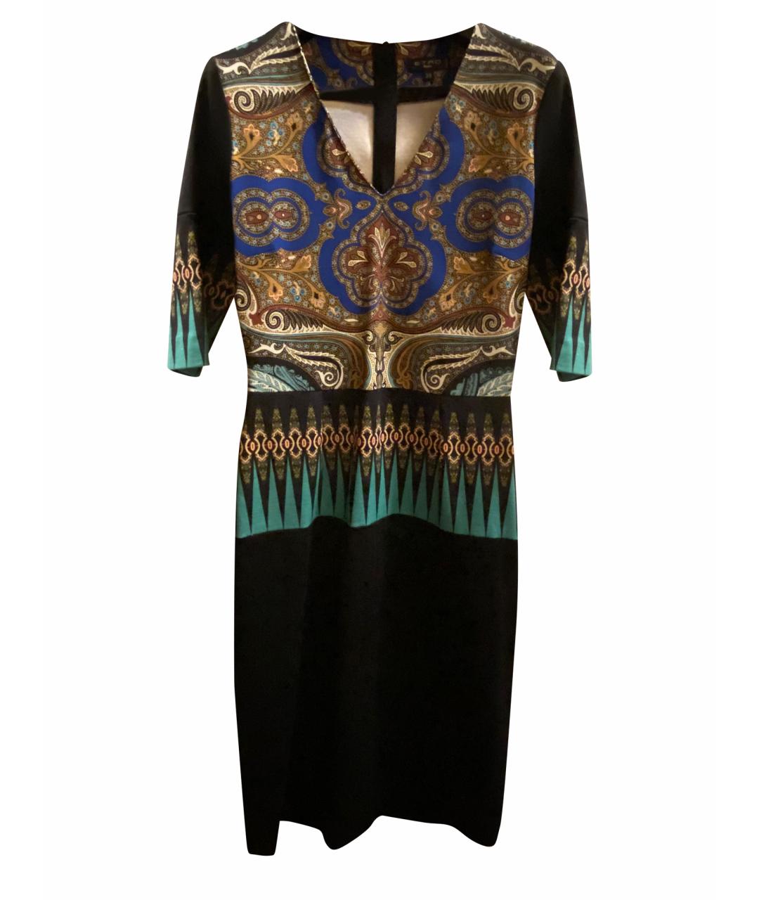 ETRO Черное хлопковое повседневное платье, фото 1