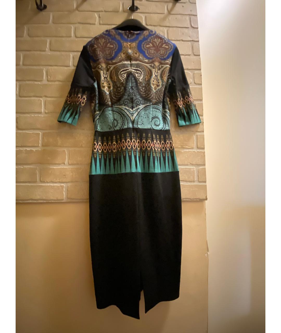 ETRO Черное хлопковое повседневное платье, фото 2