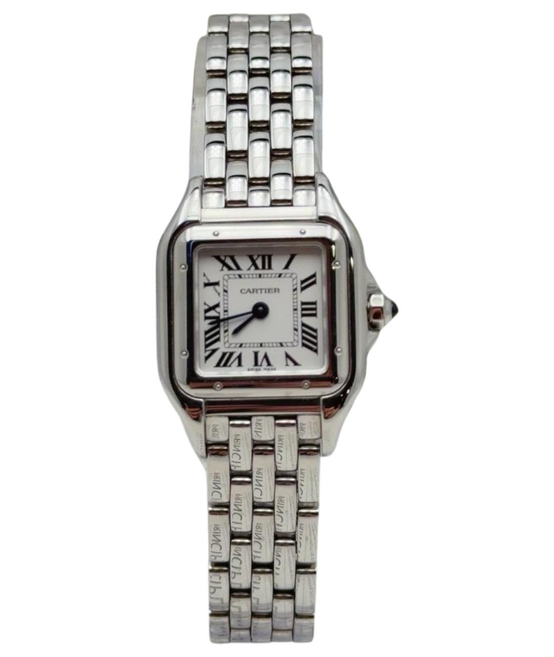 CARTIER Белые стальные часы, фото 1