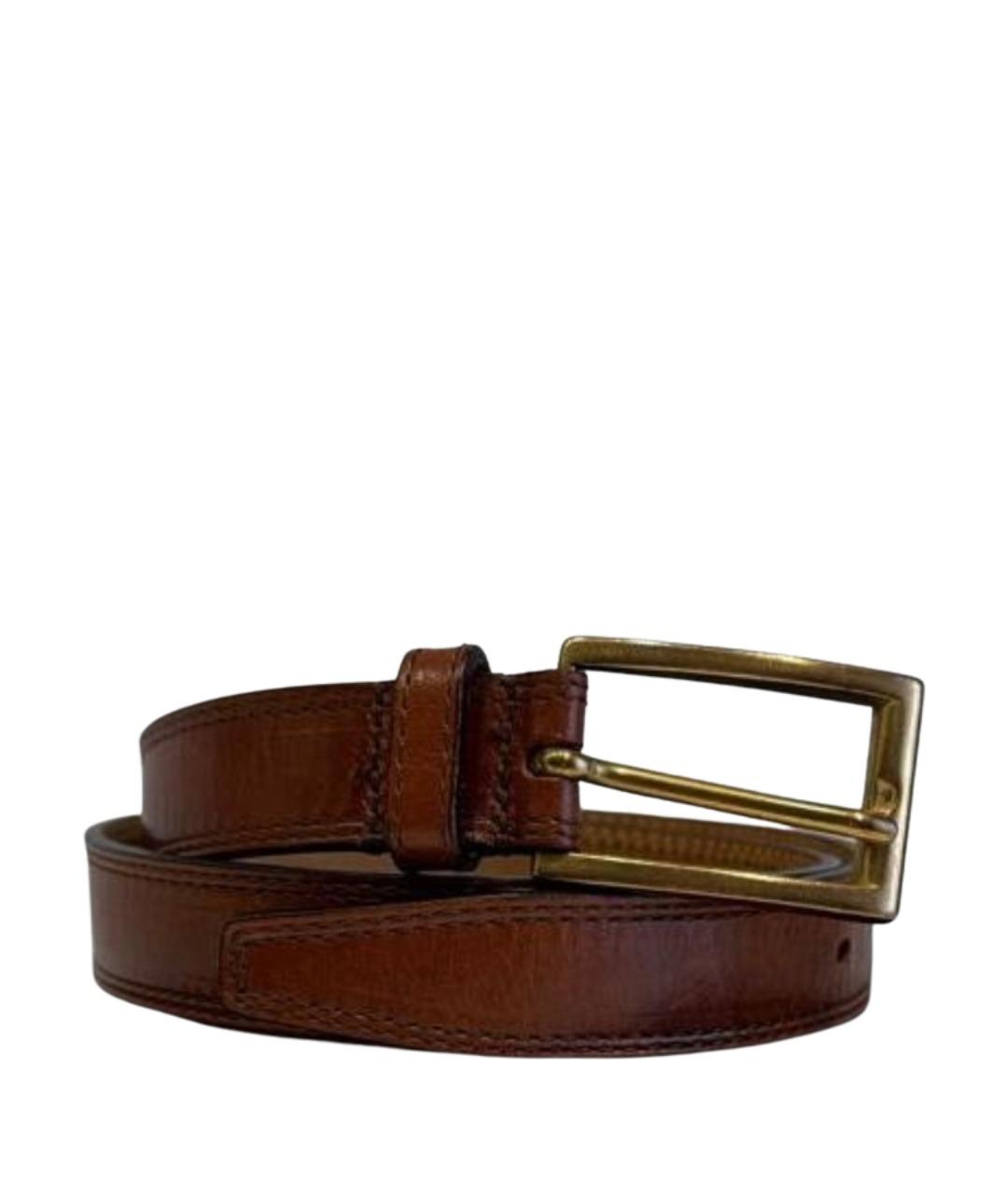 DOLCE&GABBANA Коричневый кожаный ремень, фото 1