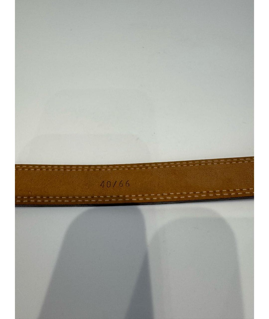 DOLCE&GABBANA Коричневый кожаный ремень, фото 4