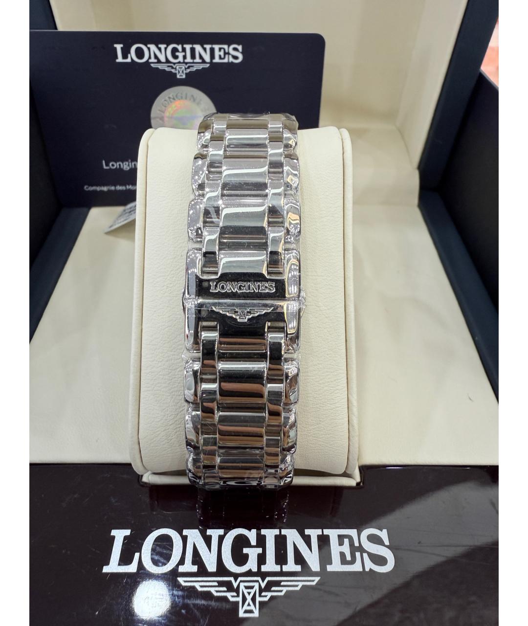 LONGINES Белые стальные часы, фото 5