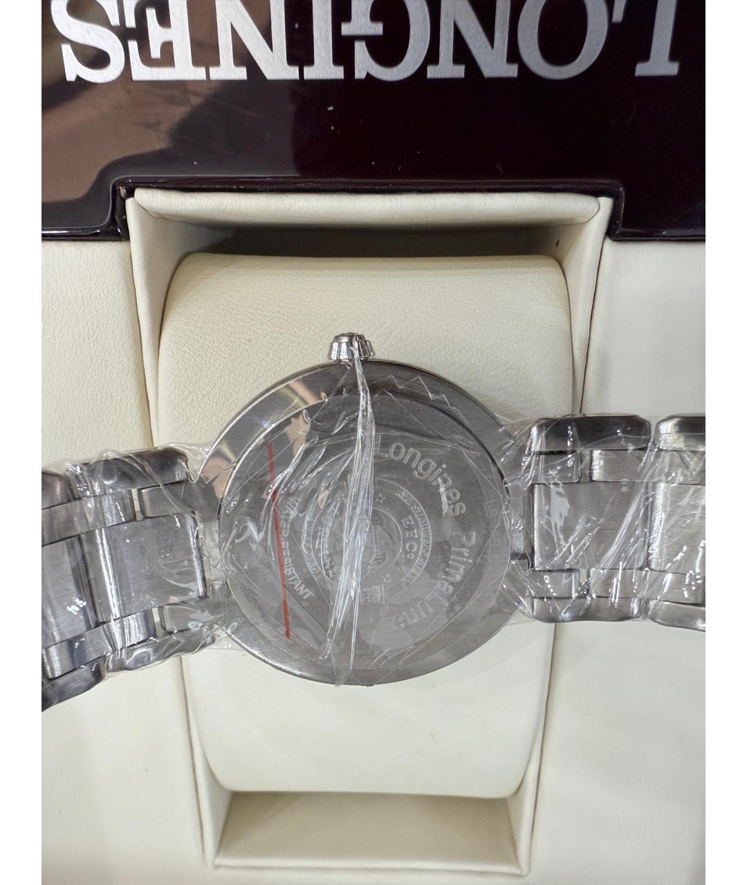 LONGINES Белые стальные часы, фото 7