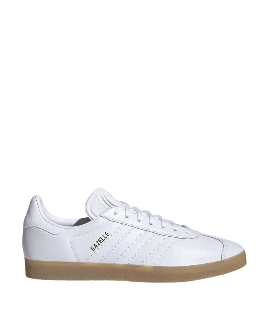 ADIDAS Белые кожаные низкие кроссовки / кеды, фото 1