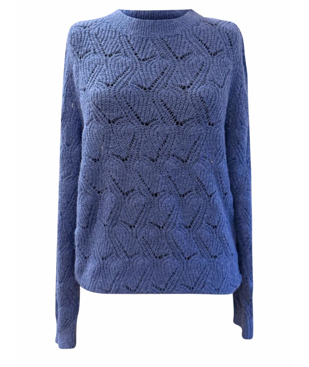 TRUSSARDI JEANS Синий шерстяной джемпер / свитер, фото 1