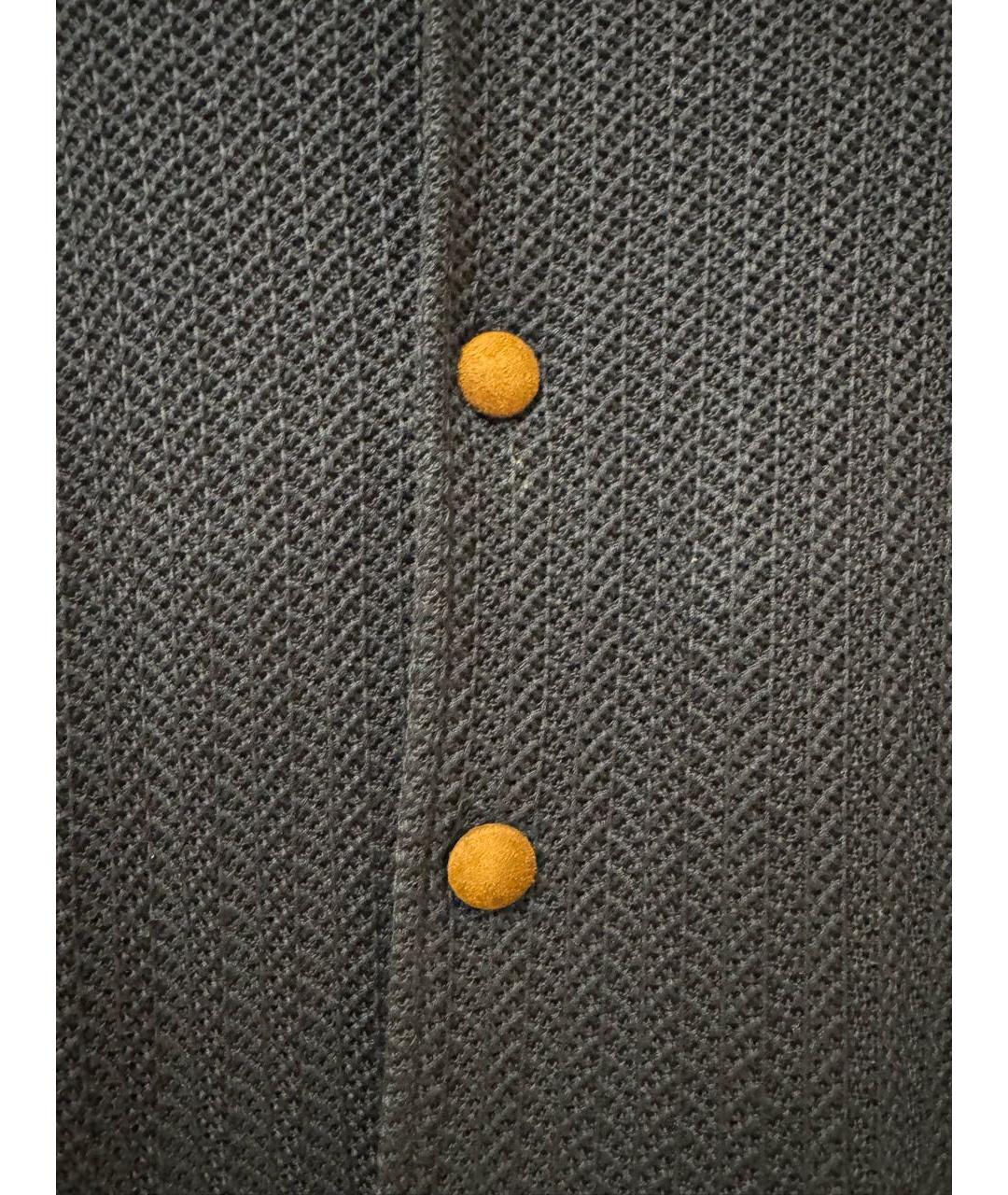 ROBERTO CAVALLI Темно-синяя хлопковая куртка, фото 4