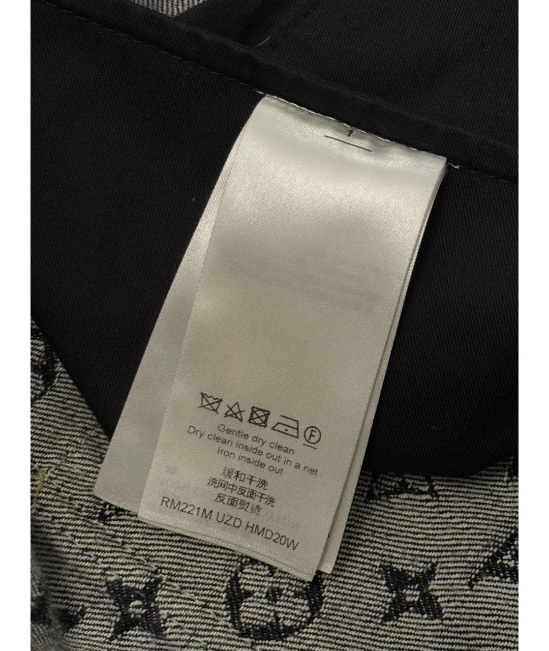 LOUIS VUITTON Черные хлопковые прямые джинсы, фото 7