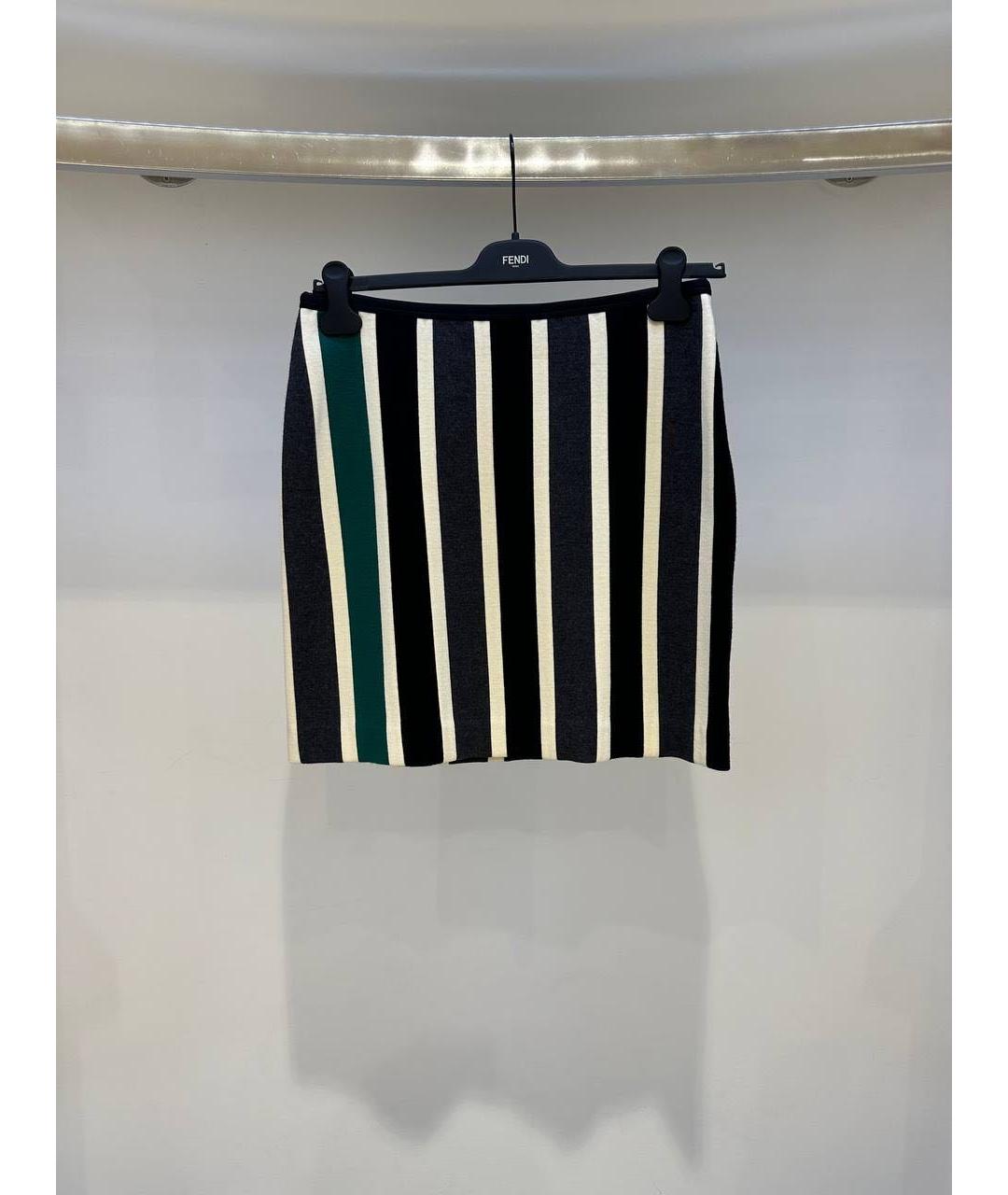 FENDI Мульти юбка мини, фото 3