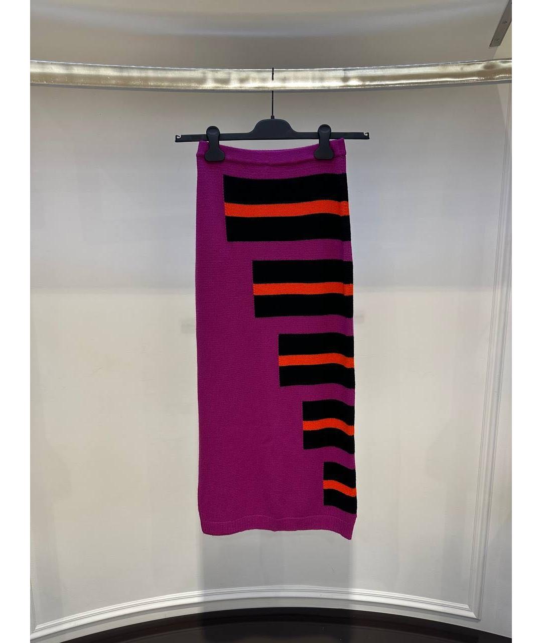 FENDI Розовая юбка макси, фото 2