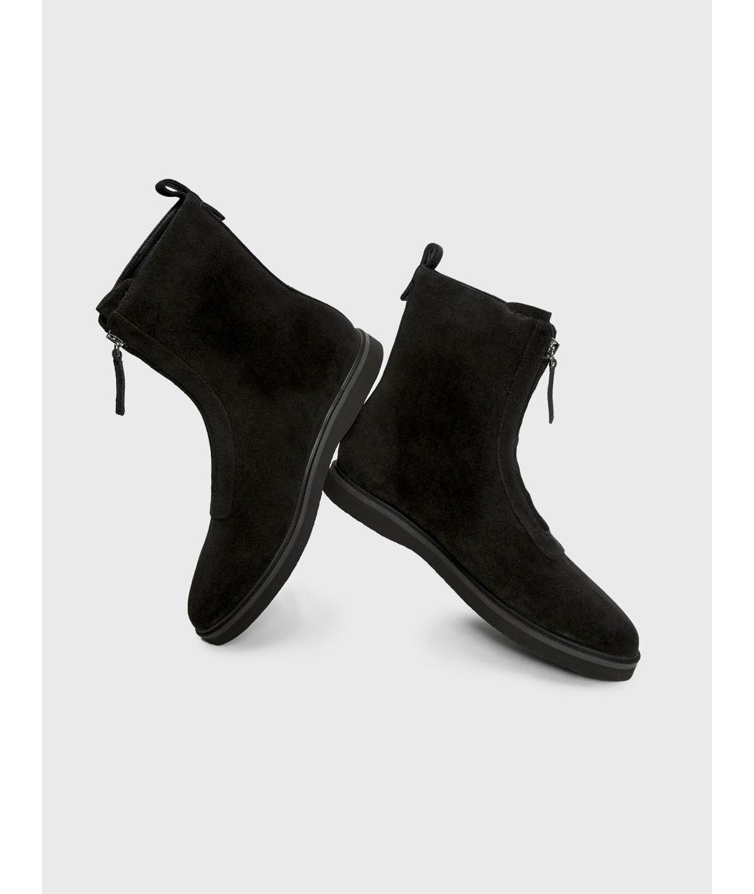 12 STOREEZ Черные замшевые ботинки, фото 4