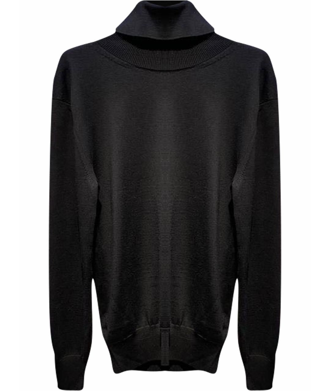 JIL SANDER Черная шерстяная водолазка, фото 1