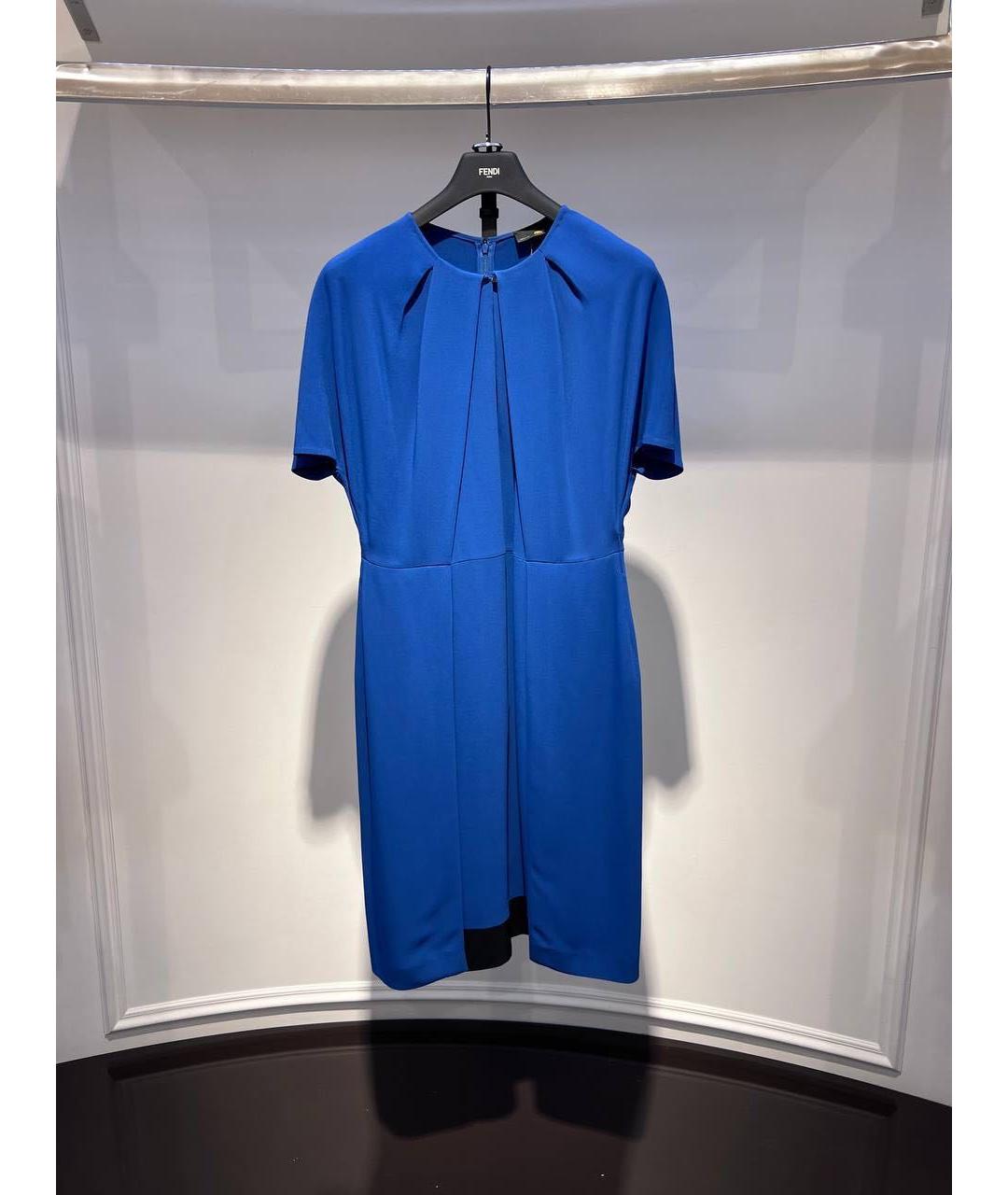 FENDI Синее коктейльное платье, фото 3