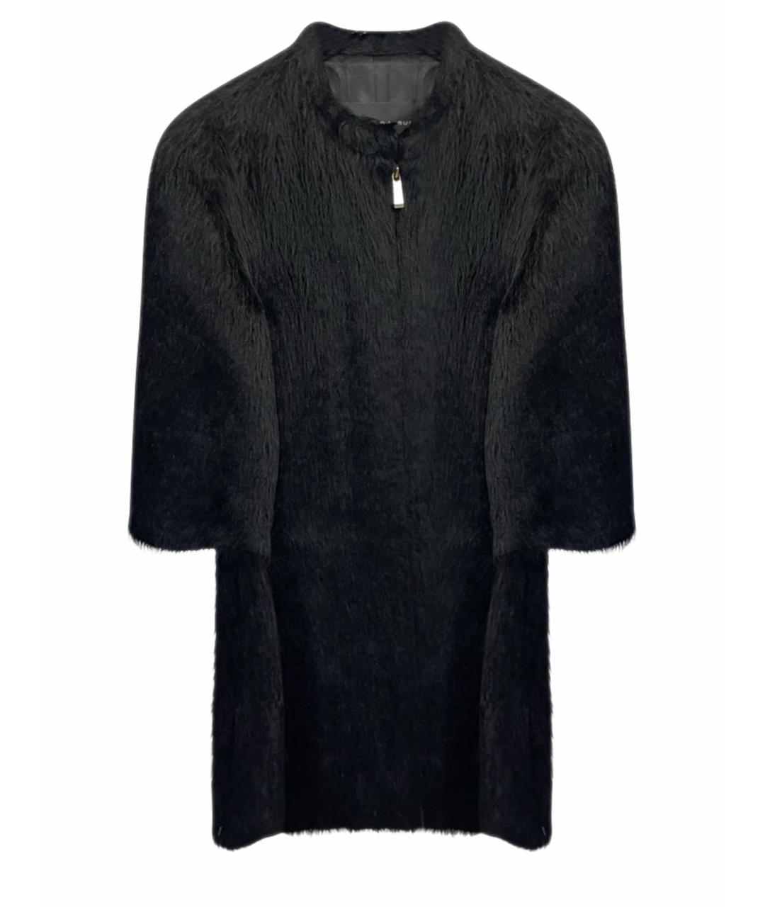 BARBARA BUI Черная шерстяная шуба, фото 1