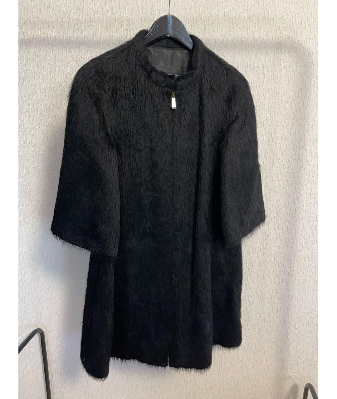 BARBARA BUI Черная шерстяная шуба, фото 8