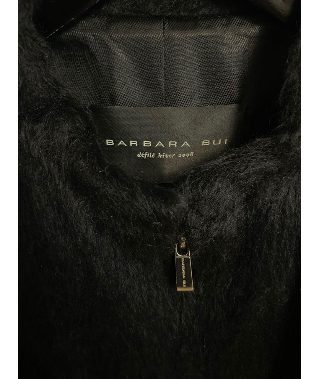 BARBARA BUI Черная шерстяная шуба, фото 3
