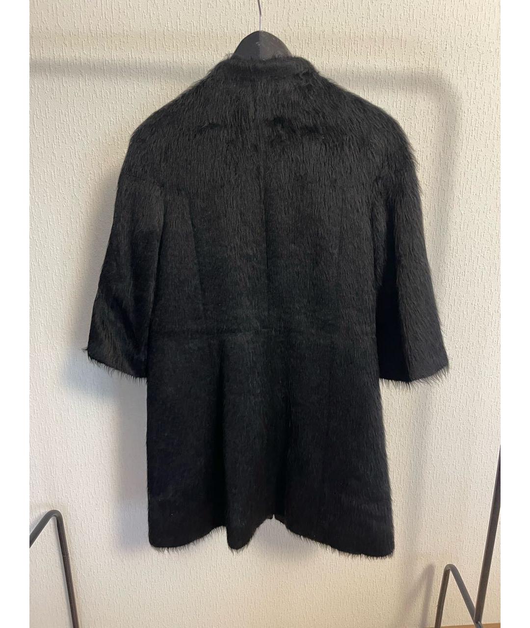 BARBARA BUI Черная шерстяная шуба, фото 2