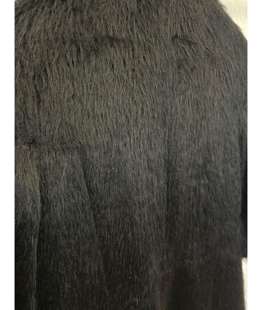 BARBARA BUI Черная шерстяная шуба, фото 5