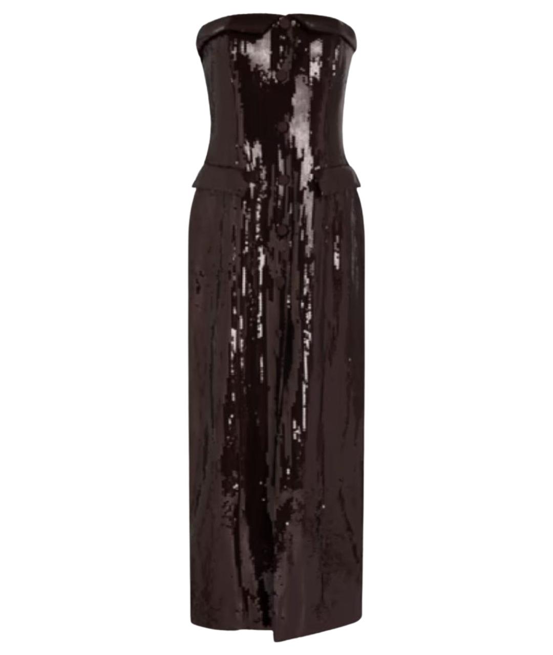 ROTATE Коричневое полиэстеровое вечернее платье, фото 1