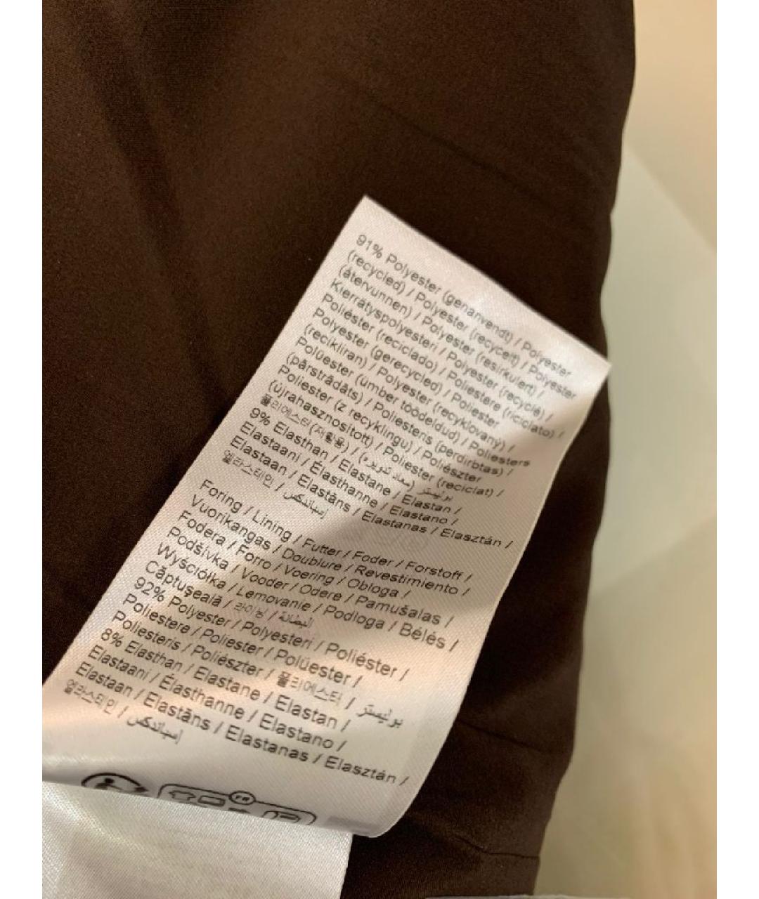 ROTATE Коричневое полиэстеровое вечернее платье, фото 7