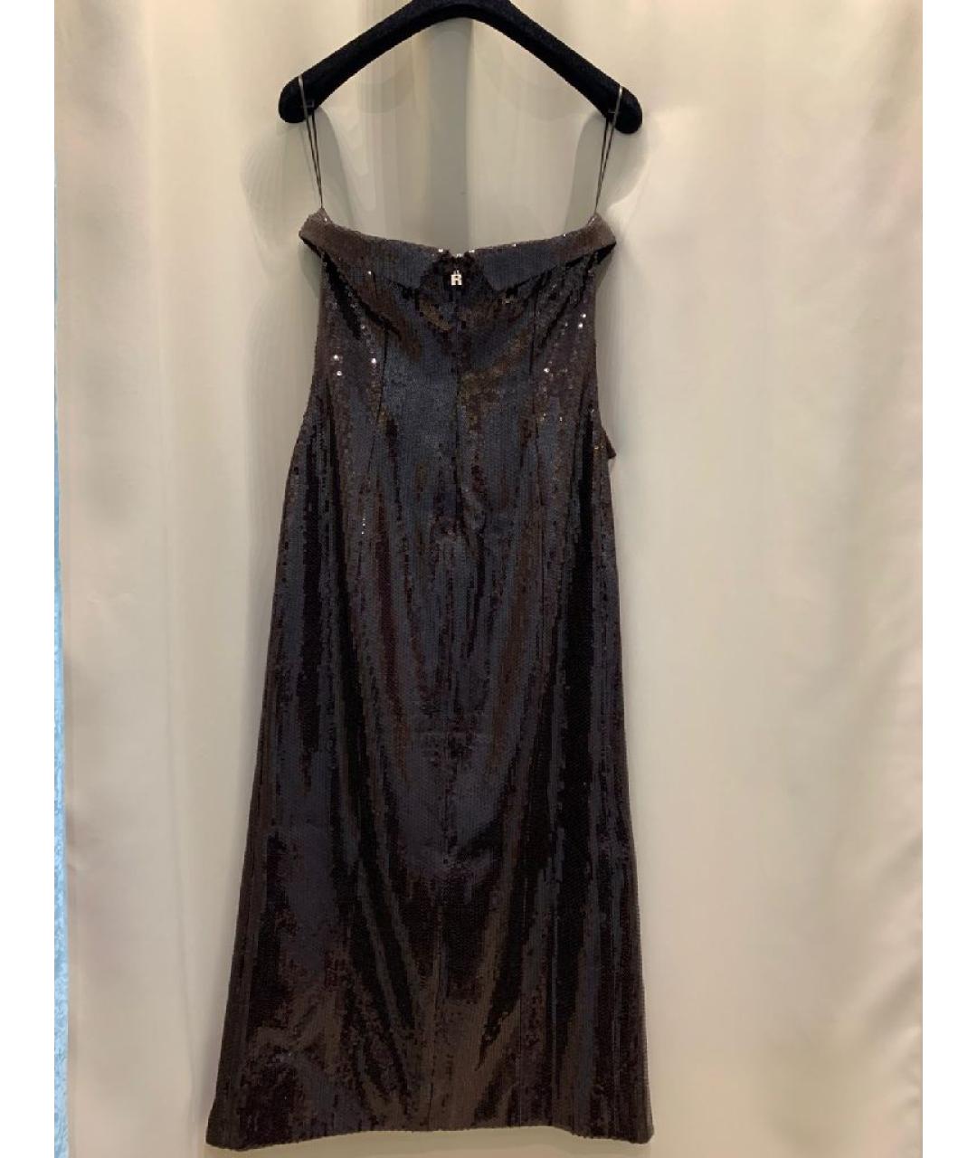 ROTATE Коричневое полиэстеровое вечернее платье, фото 3